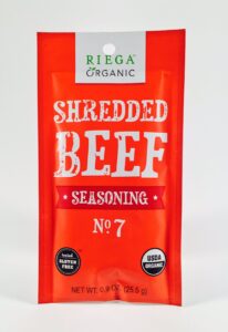Riega Organic Shredded Beef Seasoning Mix No. 7